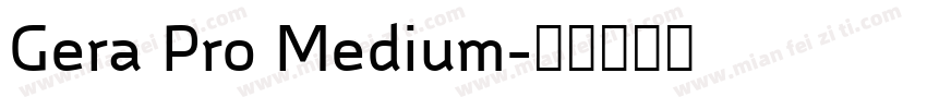 Gera Pro Medium字体转换